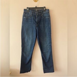 Hudson Jeans Dark Blue Straight-Leg Denim
